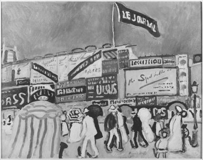 Posters at Trouville by Raoul Dufy