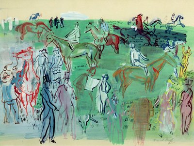 Racegoers on the Lawn by Raoul Dufy