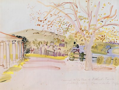 Terrace at Vétheuil by Raoul Dufy