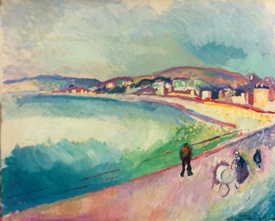The Beach of Sainte-Adresse by Raoul Dufy