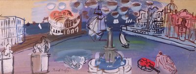The Fountain in the Square by Raoul Dufy