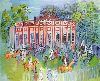 The Paddock at Chantilly by Raoul Dufy