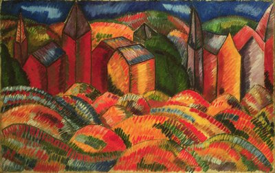 The Red Houses of Sainte-Adresse by Raoul Dufy