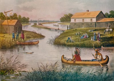 Chicago in 1833 by Raoul Varin