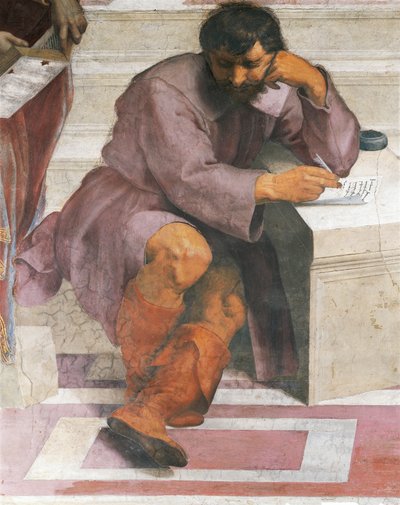 Heraclitus (detail) by Raphael