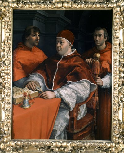 Portrait of Pope Leo X by Raphael