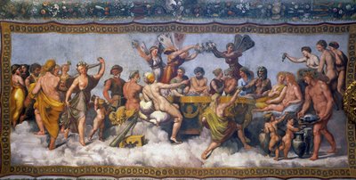 Wedding Banquet of Cupid and Psyche, 1517 by Raphael