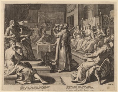 Heliogabalus and the Wise Women by Raphael Sadeler