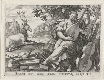 Hearing by Raphaël Sadeler (I)