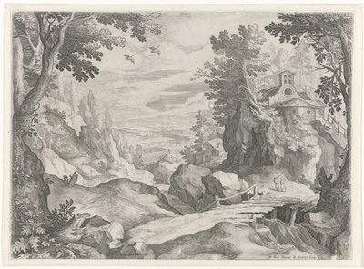 Landscape with a Chapel by Raphaël Sadeler (I)