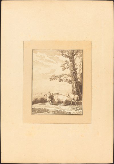 Cow Resting by Regina Schönecker after Karel Dujardin