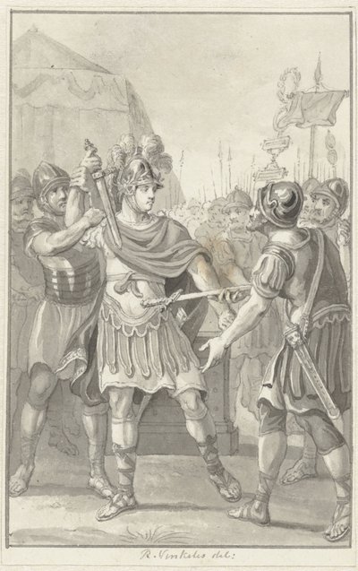 Germanicus Swears Loyalty to Tiberius by Reinier Vinkeles (I)