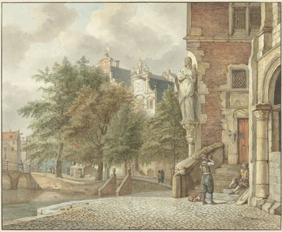 View of a City Canal by Reinier Vinkeles (I)