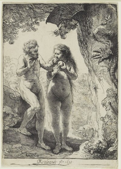 Adam and Eve by Rembrandt van Rijn