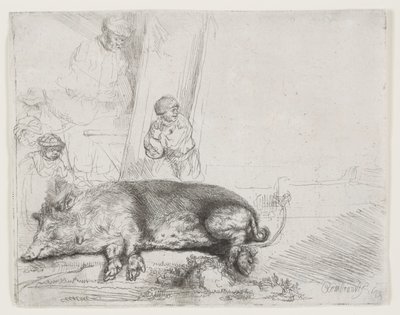 The Hog by Rembrandt van Rijn