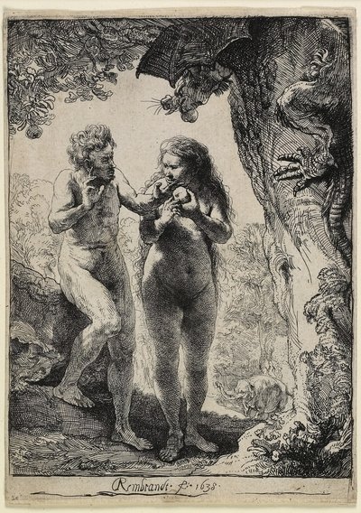 Adam and Eve by Rembrandt van Rijn