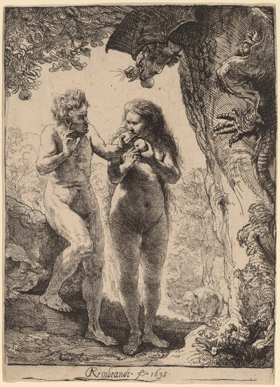 Adam and Eve by Rembrandt van Rijn