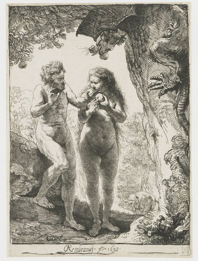 Adam and Eve by Rembrandt van Rijn