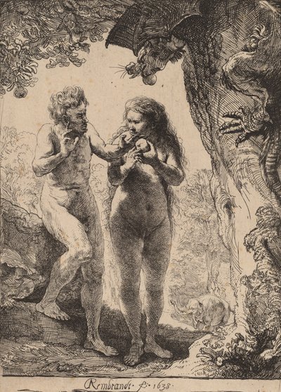 Adam and Eve by Rembrandt van Rijn