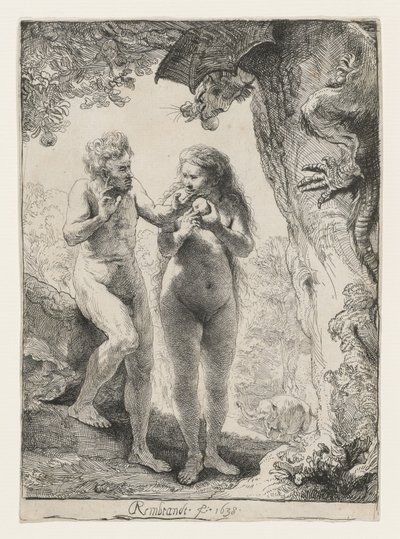 Adam and Eve by Rembrandt van Rijn