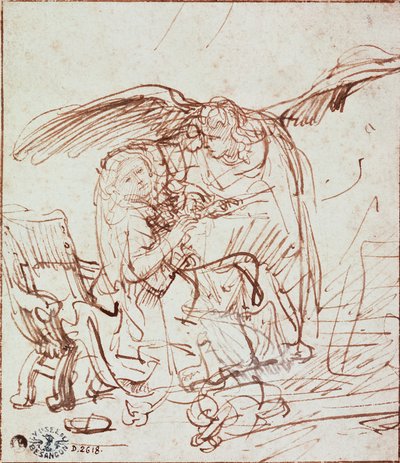 Annunciation by Rembrandt van Rijn