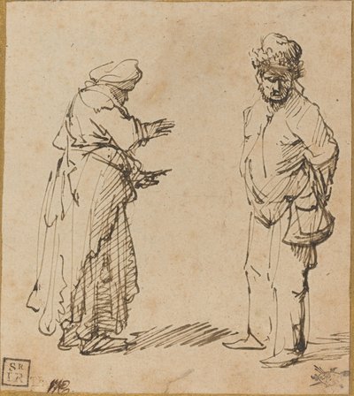 Beggar Man and Woman by Rembrandt van Rijn