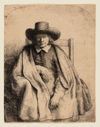 Clement de Jonghe, Printseller by Rembrandt van Rijn