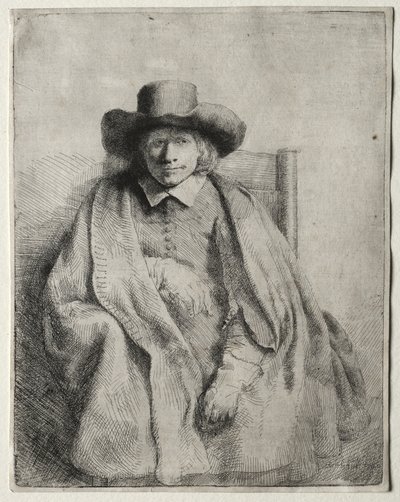 Clement de Jonghe, Printseller by Rembrandt van Rijn