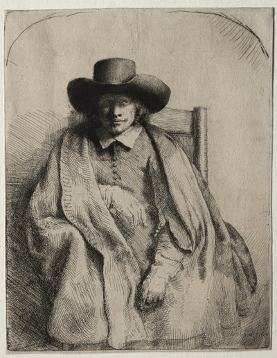 Clement de Jonghe, Printseller by Rembrandt van Rijn