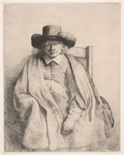 Clement de Jonghe, Printseller by Rembrandt van Rijn