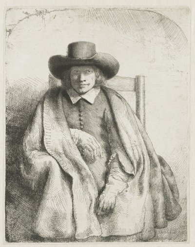 Clement de Jonghe, Printseller by Rembrandt van Rijn