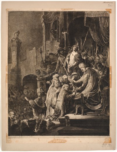 Jesus Before Pilate by Rembrandt van Rijn