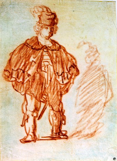 Standing Actor by Rembrandt van Rijn