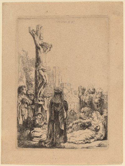 The Crucifixion: Small Plate by Rembrandt van Rijn