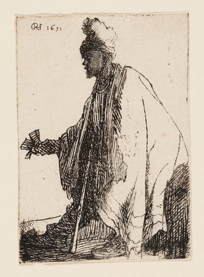 The Leper ("Lazarus Klep") by Rembrandt van Rijn