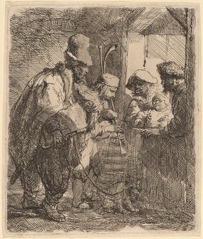 The Strolling Musicians by Rembrandt van Rijn