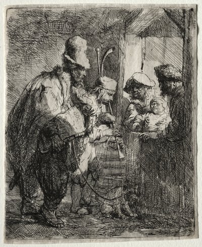 The Strolling Musicians by Rembrandt van Rijn