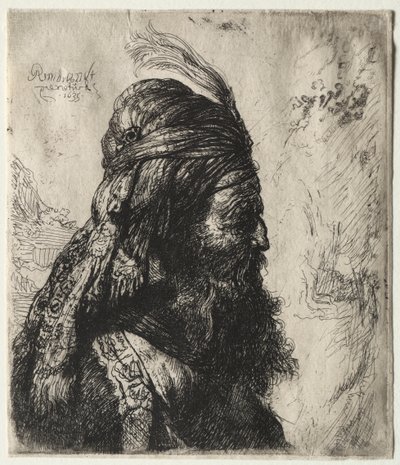 The Third Oriental Head by Rembrandt van Rijn
