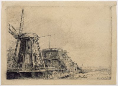 The Windmill by Rembrandt van Rijn