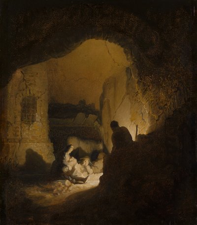 Travellers Resting by Rembrandt van Rijn