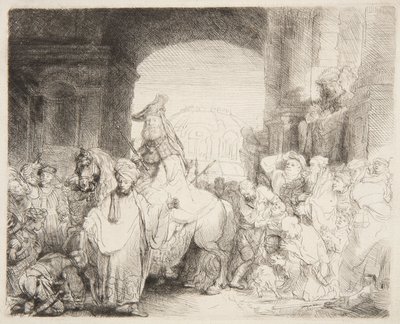 Triumph of Mordecai by Rembrandt van Rijn