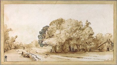 Village Road, c1650 by Rembrandt van Rijn