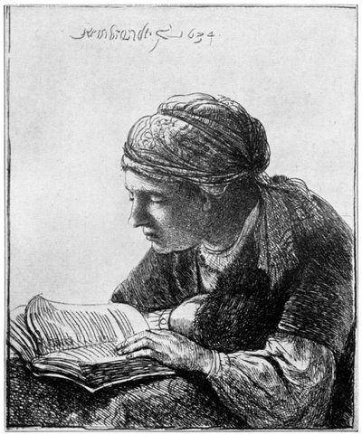 Woman Reading, 1634, 1912 by Rembrandt van Rijn