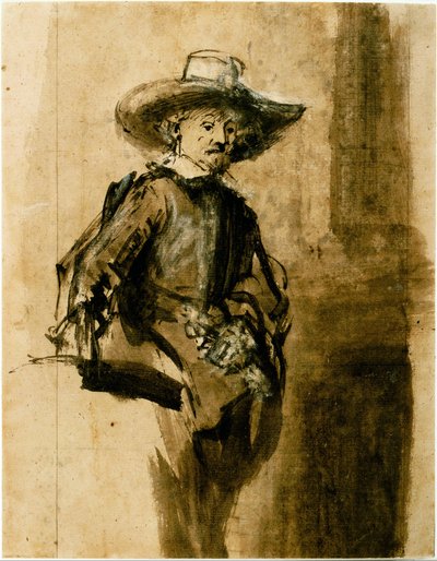 Study for One of the Syndics, Volkert Jansz. by Rembrandt van Rijn