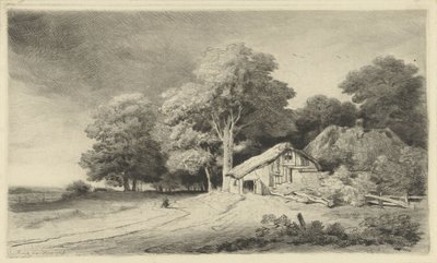 Farmhouse by a Road by Remigius Adrianus Haanen