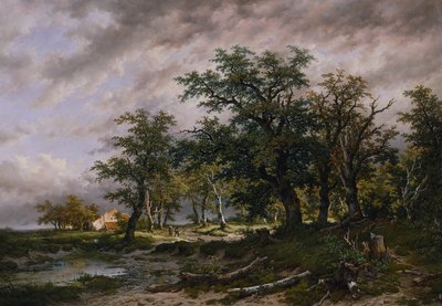 Large Dutch Landscape by Remigius Adrianus van Haanen