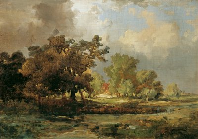 Scene from Oosterhout in Holland by Remigius Adrianus van Haanen