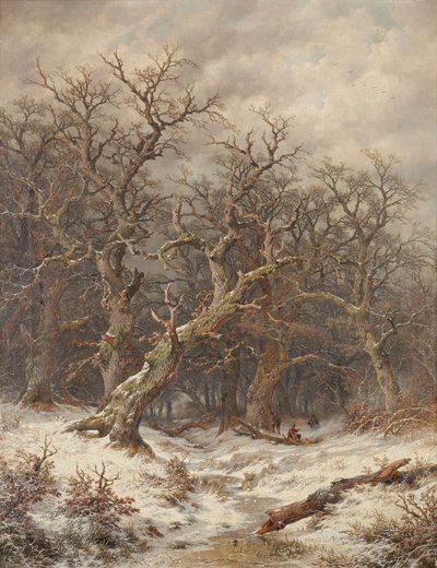 Winter Landscape (Winter Forest) by Remigius Adrianus van Haanen