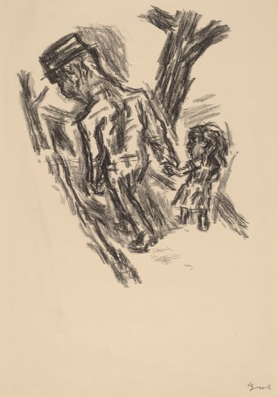 Man Leading a Little Girl by René Beeh