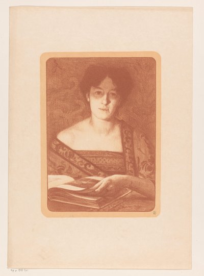 Woman Leafing Through a Book by René Janssens